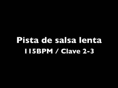 Pista de salsa lenta para timbal o batería / salsa play along for timbales or drumset