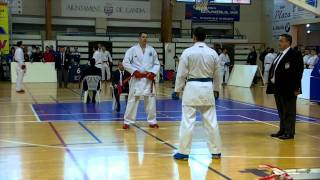 preview picture of video 'Cpto. C.Valenciana de Karate Senior, Kumite +84 Alejandro Bagán 8ºs de final 12-02-2011 Gandia'