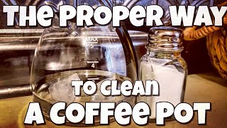The Proper Way to Clean a Coffee Pot