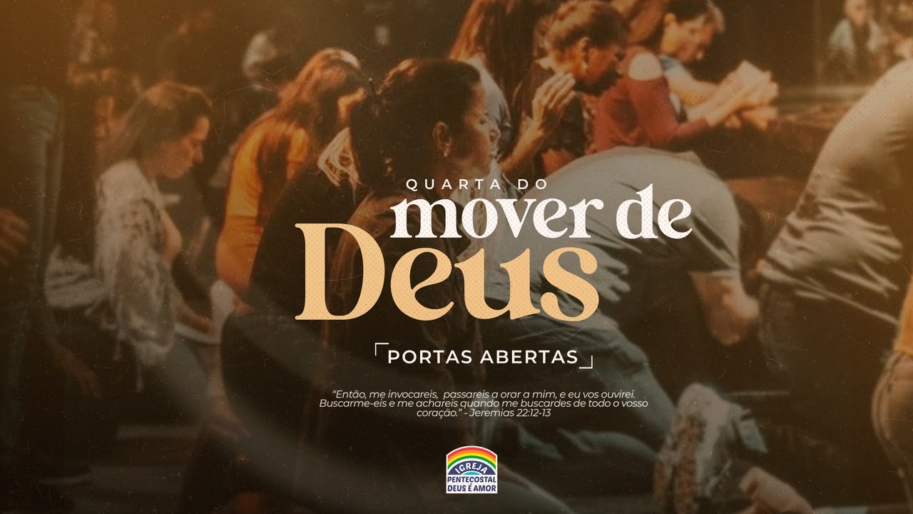 09h45 | IPDA AO VIVO | A 'Quarta do Mover de Deus PORTAS ABERTAS' - Deus é Amor de Brasília/DF