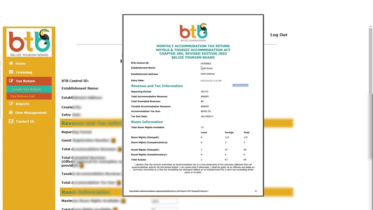 002   BTB   Online Portal Guide   Preperation of tax returns