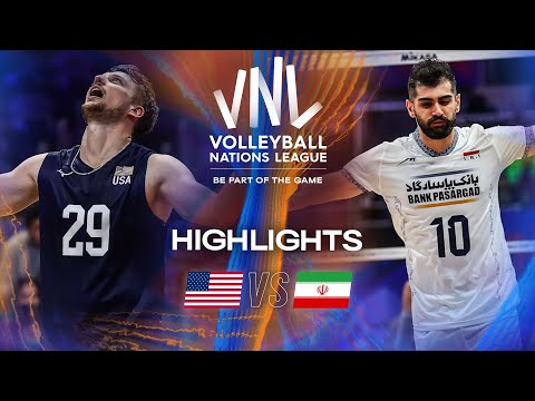 USA 🇺🇸 vs. Iran 🇮🇷 - Highlights | Week 1 | Men's VNL 2025