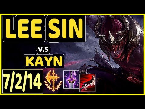 CANYON (LEE SIN) vs KAYN - 7/2/14 KDA JUNGLE GAMEPLAY - KR Ranked MASTER