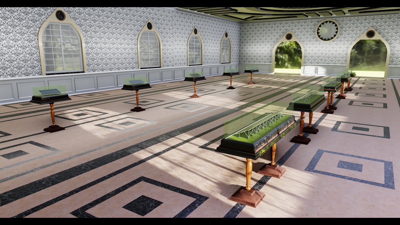 Solar Energy Construction Tables Diorama Pack 3D Model