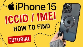 How to find iICCID on iPhone 15 and  How to find IMEI on iPhone 15 Pro Max