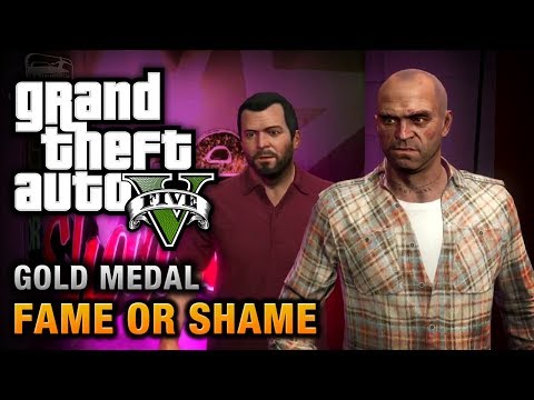 GTA 5 - Mission #22 - Fame or Shame [100% Gold Medal Walkthrough]