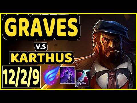 LUROX (GRAVES) vs KARTHUS - 12/2/9 KDA JUNGLE GAMEPLAY - EUW Ranked GRANDMASTER