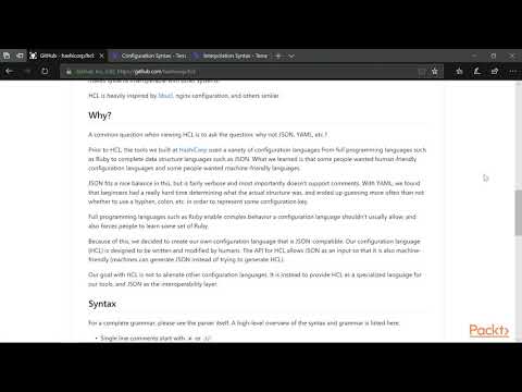 Hands On Infrastructure Automation with Terraform on AWS Configuration Language Basics|packtpub com