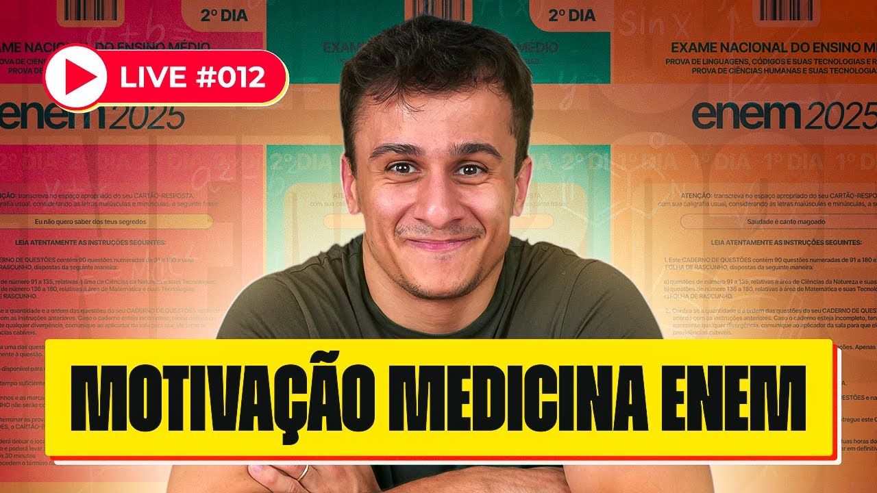 Motivação diária MEDICINA ENEM com Pedro Assaad | Episódio #12