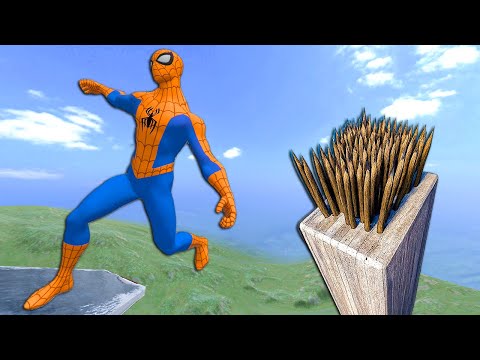 Ultimate Spider Man Spike Trap Fails – Funny Ragdoll Moments