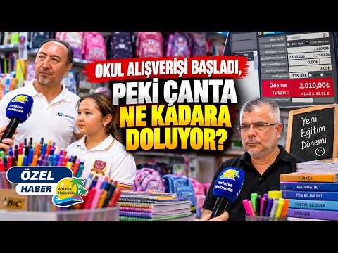 Okul alışverişi başladı, peki çanta ne kadara doluyor?