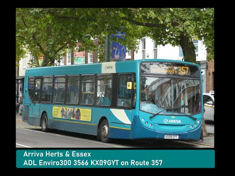 LOUD ZF + Fast Road Thrash! Arriva Herts & Essex Alexander Dennis Enviro 300 3566 KX09GYT Route 357