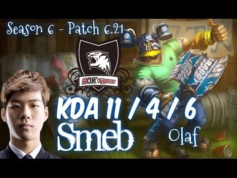 ROX Smeb OLAF vs REK'SAI Jungle - Patch 6.21 KR Ranked