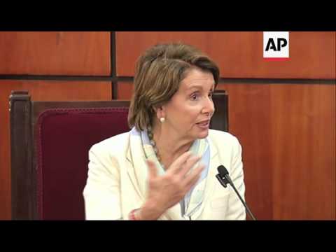 Nancy Pelosi meet President Danilo Medina
