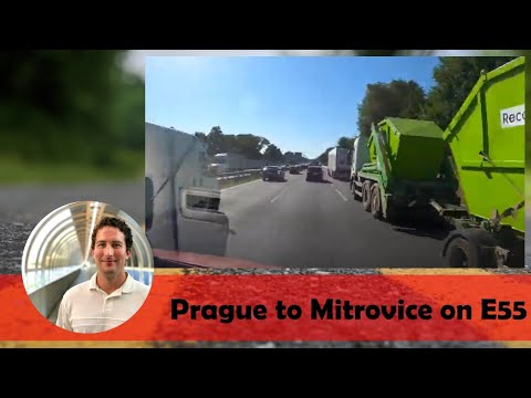 Prague to Mitrovice on E55 | Time Lapse