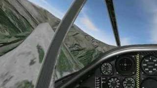 preview picture of video 'P51D Flight from Ambri to Lodrino'