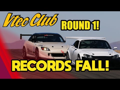 VTEC Club Round 1! S2000 vs S2000! New A2 Class Record!