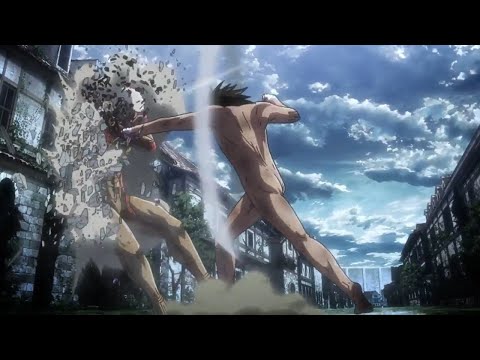 Eren Vs Armored titan REMATCH | Reclamation of Wall Maria (Part 2) - AOT Season 3 Part 2【進撃の巨 51話】