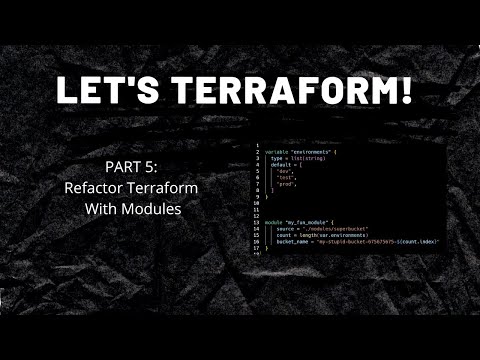 Let's Terraform Part 5: Refactor with modules