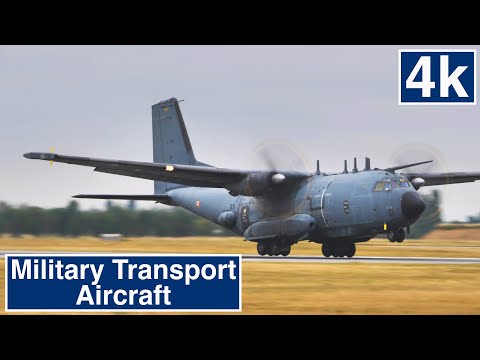 4K Video ✈ Military Transportation Aircrafts ✈ Evreux France 14 July
