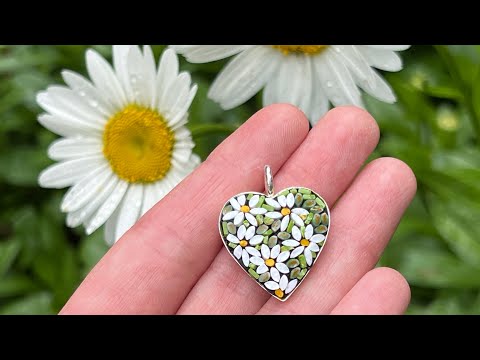 Ep. 161 MAKING GORGEOUS MOSAIC FLORAL PENDANTS, MOSAIC TULIP STEMS & A BIG MOSAIC OLD MEXICO ZINNIA!