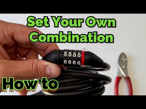 How to Change the Combination On A Bike Lock | Easy DIY | Set Your Own Combination