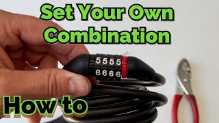 How to Change the Combination On A Bike Lock | Easy DIY | Set Your Own Combination