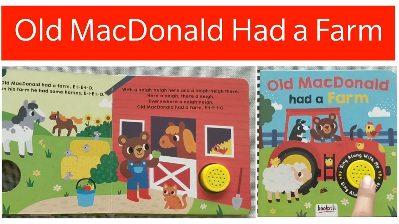 Old MacDonald Had a Farm : Sing Along With Me I Bookoli Old MacDonald Book  ISBN: 9781787720749
