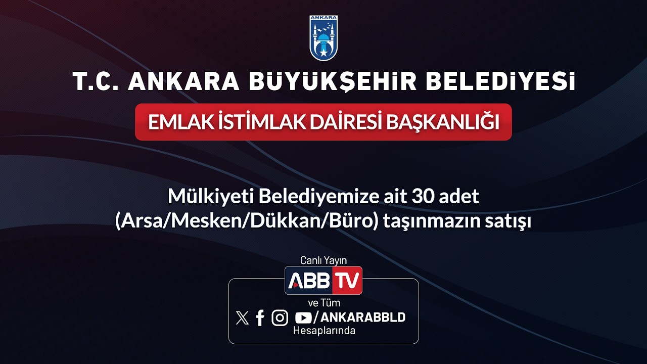 EMLAK VE İSTİMLAK DAİRESİ BAŞKANLIĞI - Mülkiyeti Belediyemize Ait 30 Adet Taşınmazın Satışı