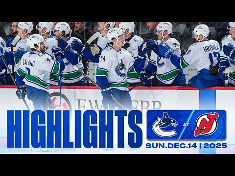 Game in 10 | Vancouver Canucks at New Jersey Devils Highlights (Dec 14, 2025)