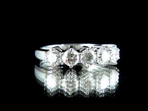 Five Stone Diamond Multi Stone Engagement Ring MD036