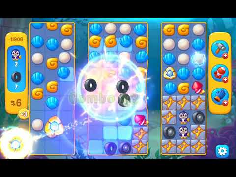 Fishdom Easy Level 11906 (with full seashell) @choraelmin