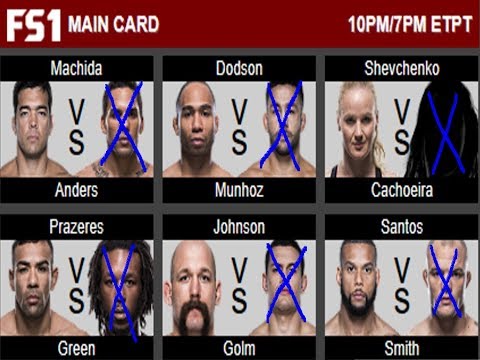UFC Fight Night Machida vs Anders - Main Card Preview & Predictions (Full Time MMA)