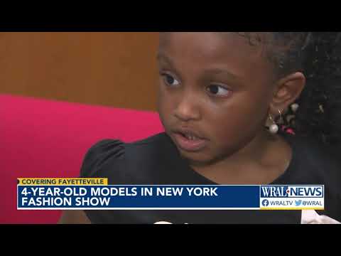 4-year-old Aubree Hill models in NY fashion show