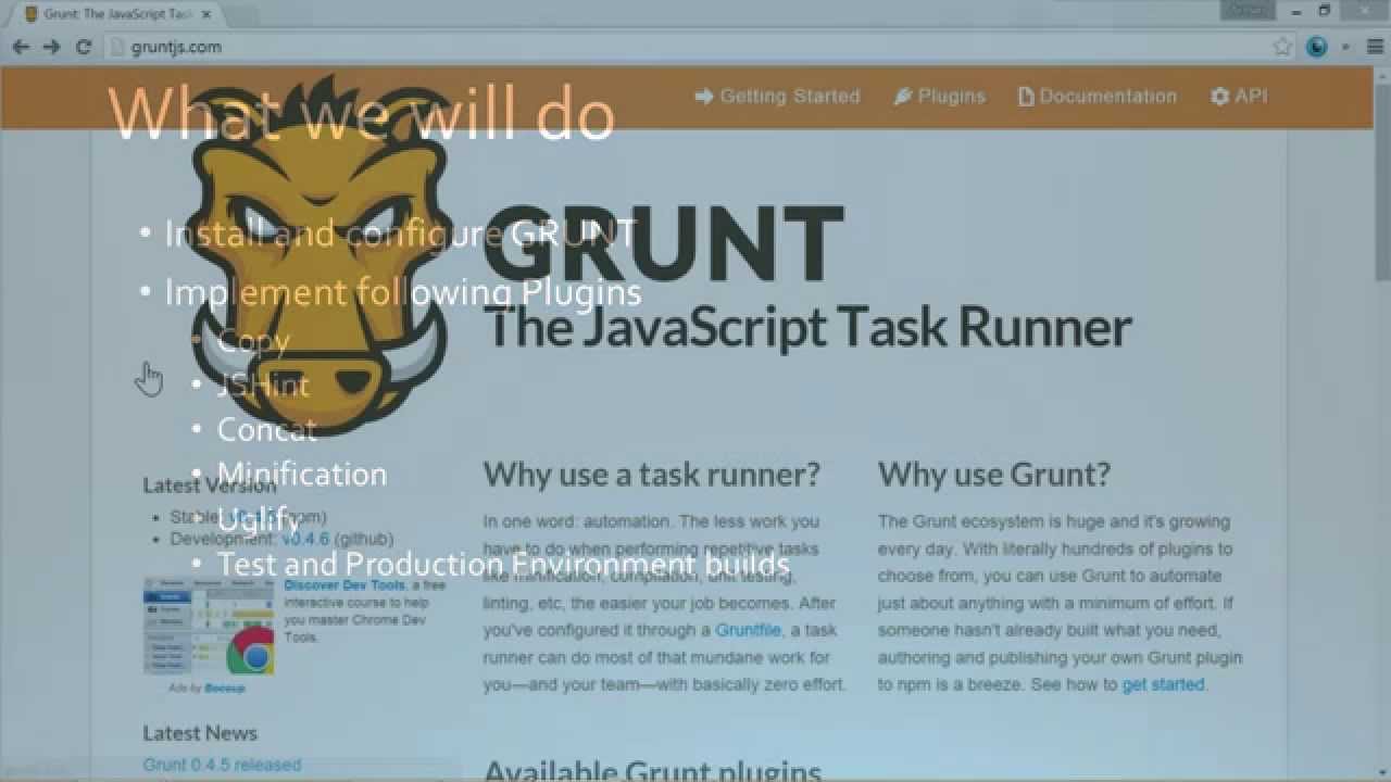 Introducing GRUNT - The JavaScript Task Runner