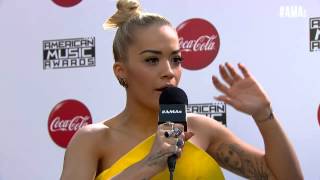 Rita Ora Red Carpet Interview - AMAs 2014