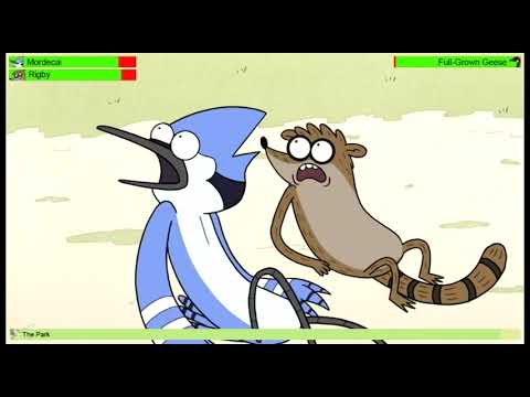 Hyperduck vs. Mega Geese with healthbars part 1