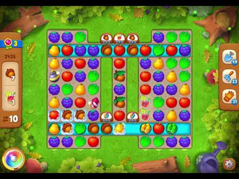 GardenScapes Level 3435 no boosters (18 moves)