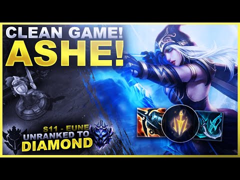 A PRETTY CLEAN GAME OF ASHE! - Unranked to Diamond: EUNE Edition | League of Legends