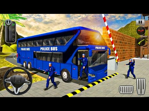 US Police Bus Mountain Driving Simulator - Android Gameplay