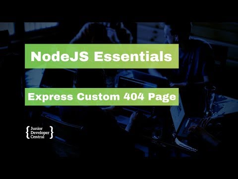 NodeJS Essentials 28: Express Custom 404 Pages