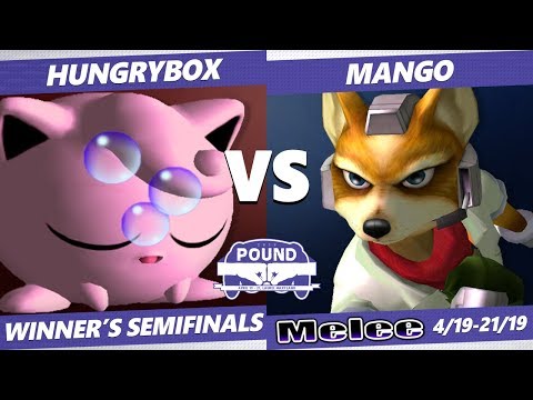Pound 2019 SSBM - Liquid Hungrybox (Jigglypuff) VS C9 Mango (Fox) Smash Melee Winner's Semifinals