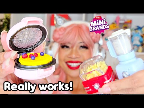 OPENING A BUNCH OF MINI BRANDS *WORKING* APPLIANCES (Magic Cook)