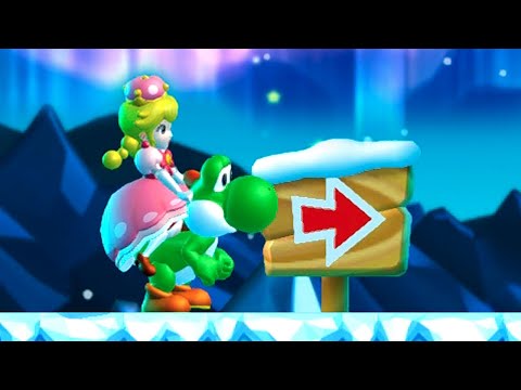 New Super Mario Bros. U Deluxe 100% Walkthrough - World 4 - Frosted Glacier
