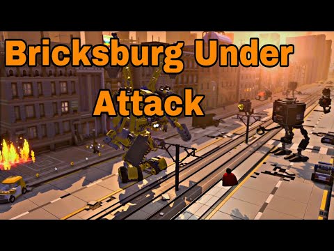 The LEGO Movie Videogame - Level 14 Bricksburg Under Attack Playthrough (PS5)