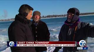 East China Township facing flood warning after ice blockage on St. Clair River