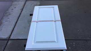 DIY Project: Kitchen Cabinet Painting - Color Coat (Antique White)