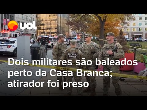 Dois militares são baleados perto da Casa Branca; atirador foi preso