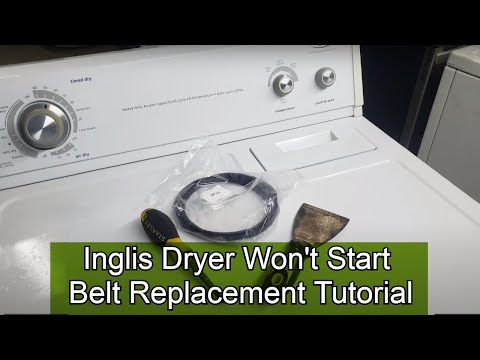 Inglis Dryer Won't Start - How to Replace the Dryer Belt