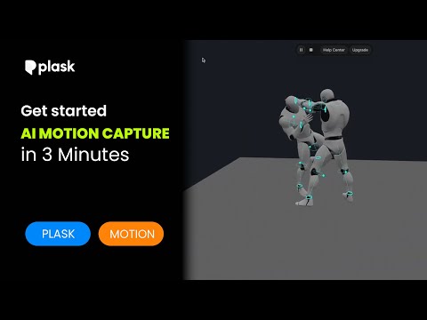 Plask Motion Tutorial: Get started AI Motion Capture in 3 Minutes